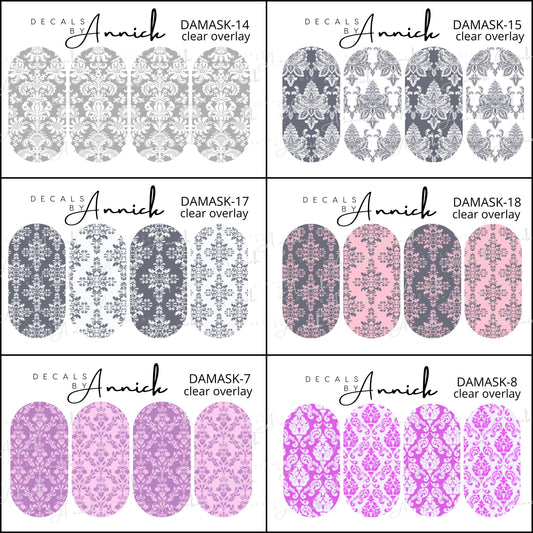 DAMASK nails decals www.j4funboutique.com