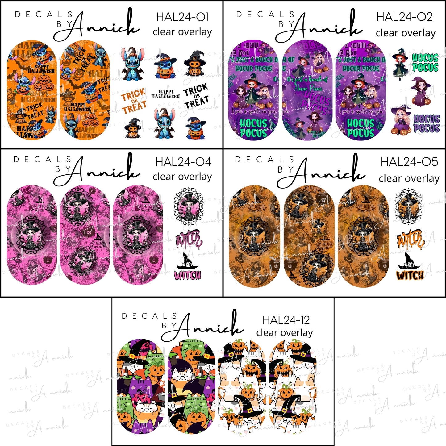 HALLOWEEN nails decals www.j4funboutique.com