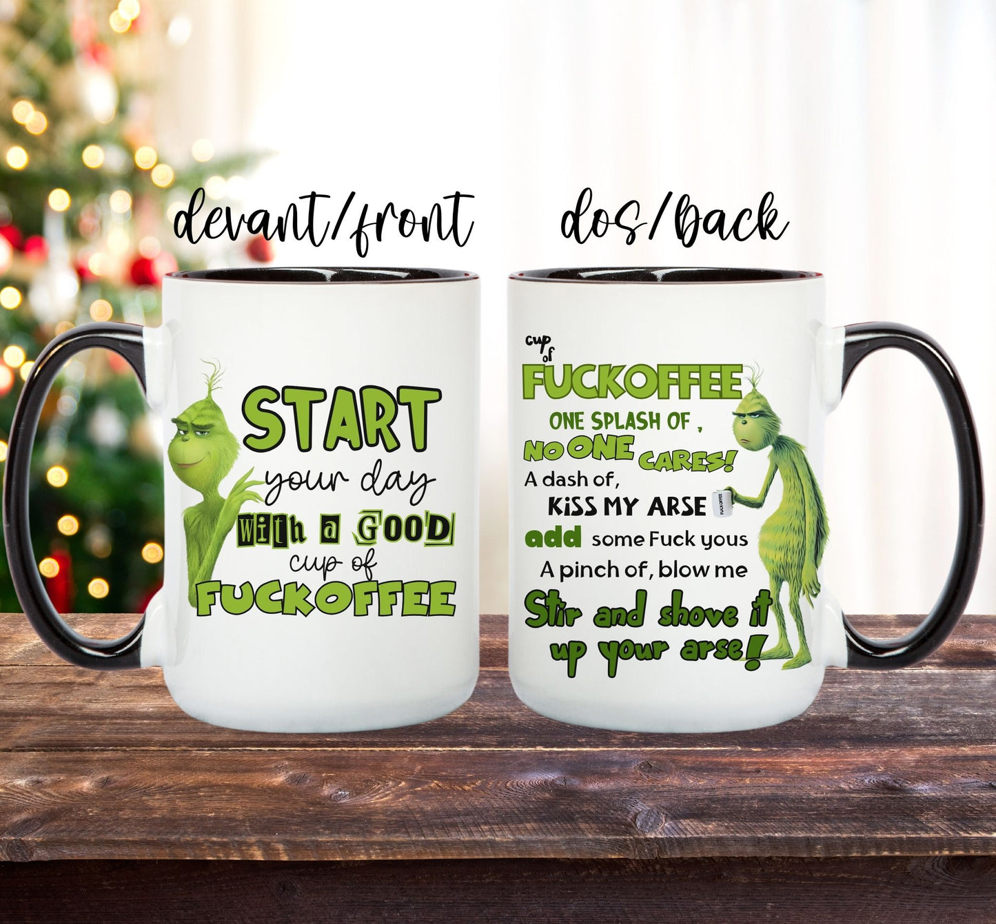 fuckoffee the grinch mug www.j4funboutique.com