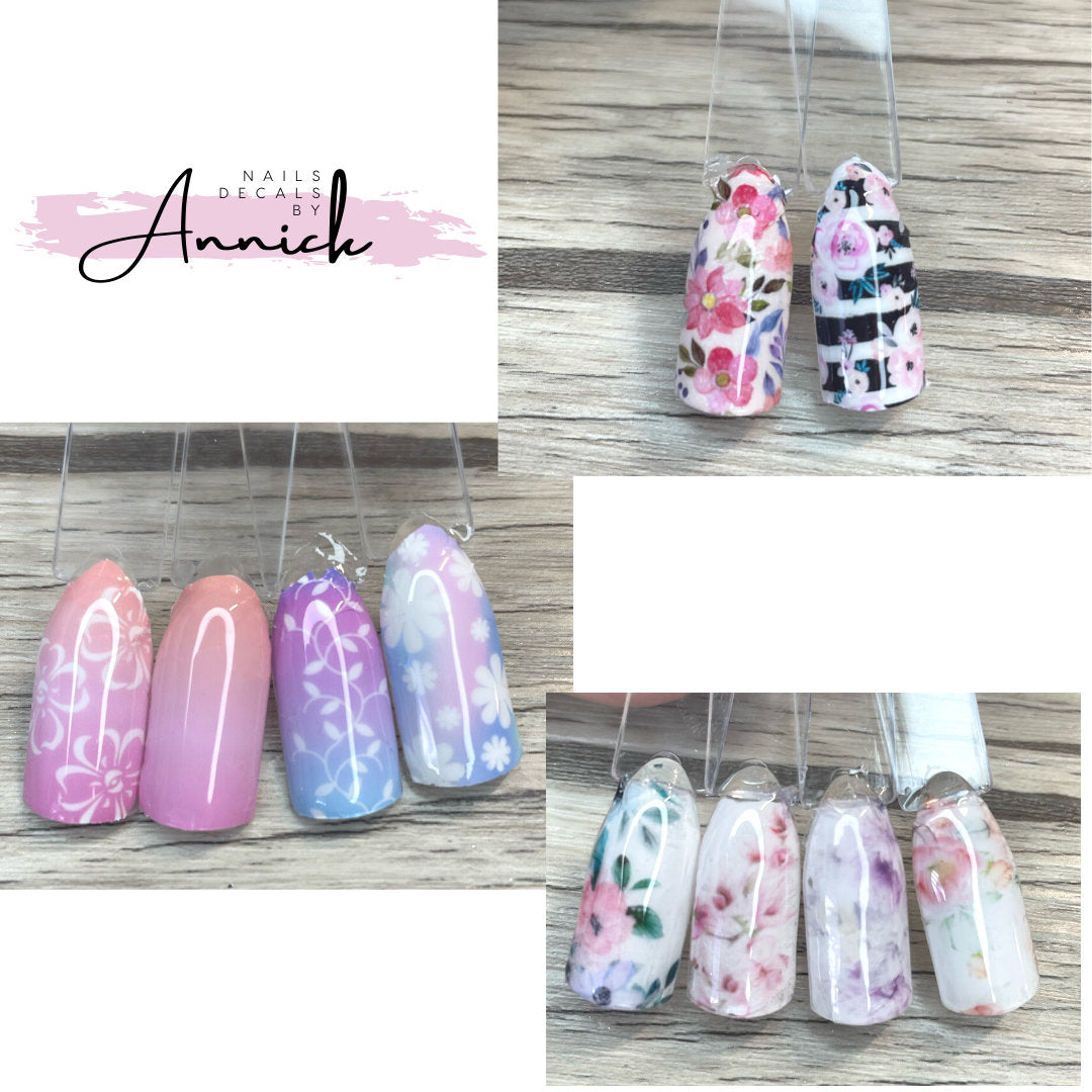 Water Transfer Nail Decals Winter and Christmas