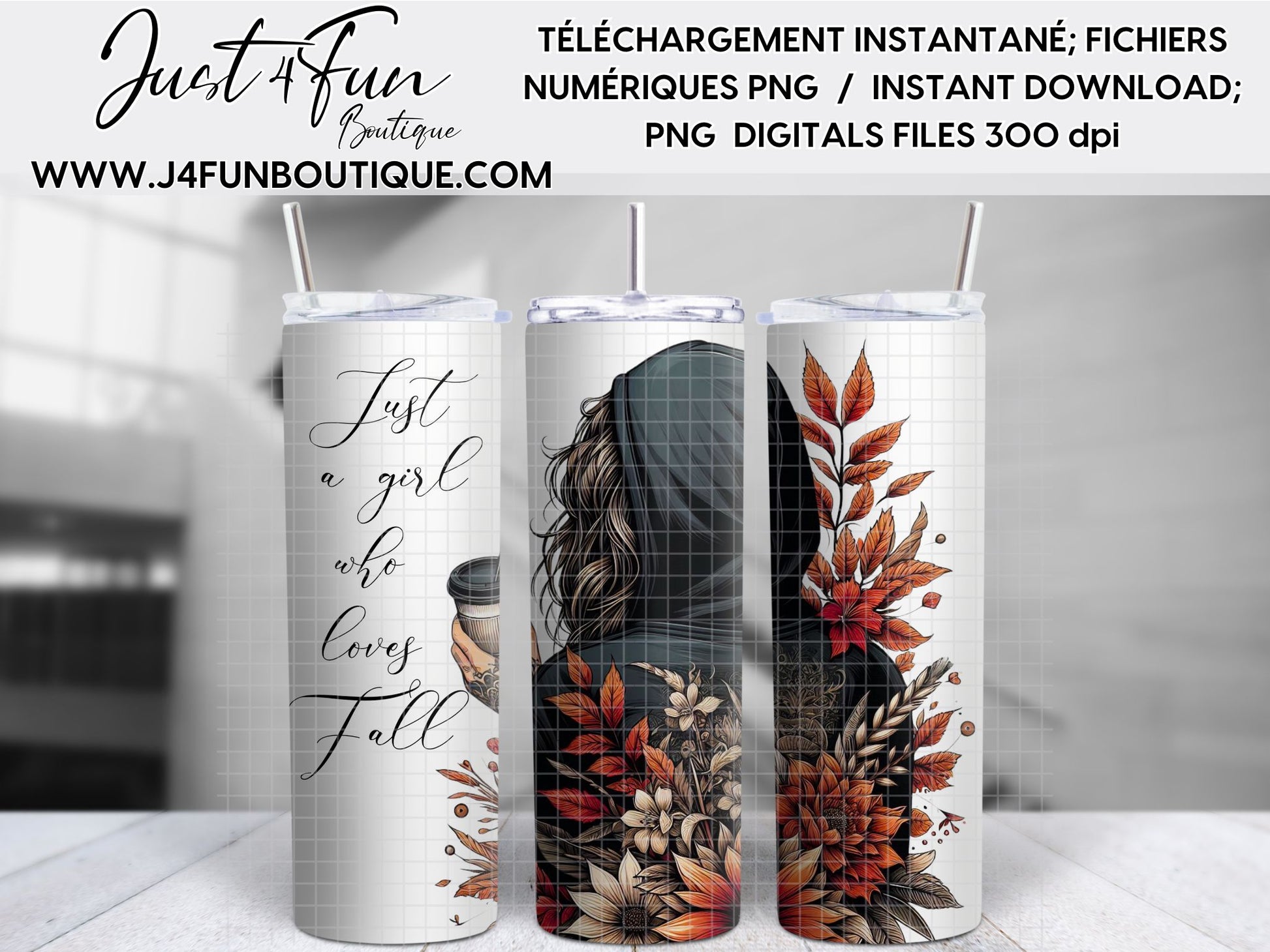 PNG FILES Fall 20oz tumbler www.j4funboutique.com