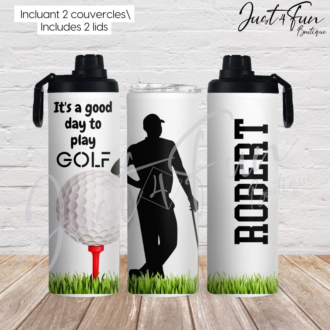 GOLF 2in1 Sport bottle www.j4funboutique.com