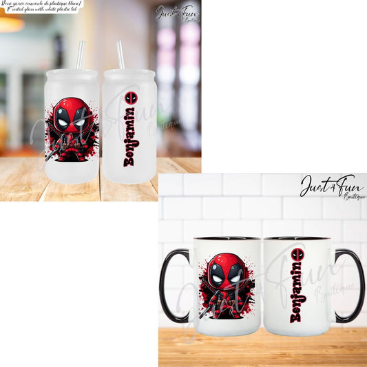 Custom DEADPOOL mug www.j4funboutique.com