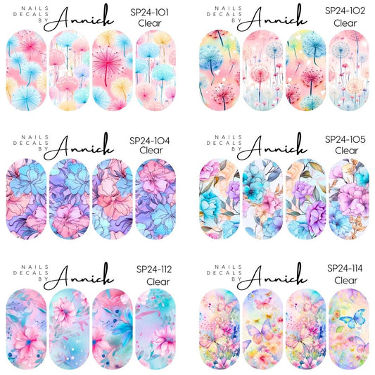 Spring waterslide decals for nails www.j4funboutique.com