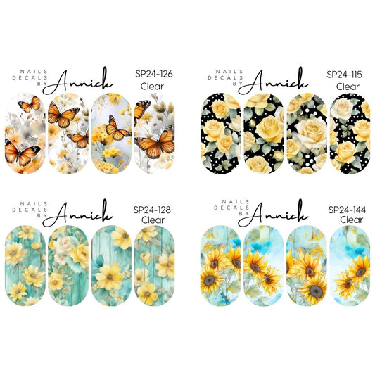 Spring waterslide decals for nails www.j4funboutique.com