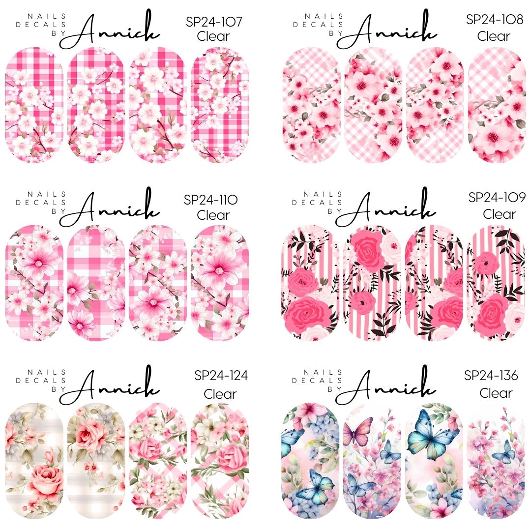 Spring waterslide decals for nails www.j4funboutique.com