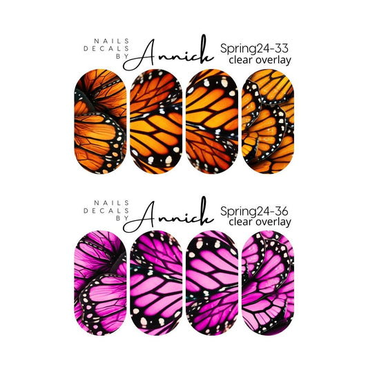 Butterfly wings decals for nails www.j4funboutique.com