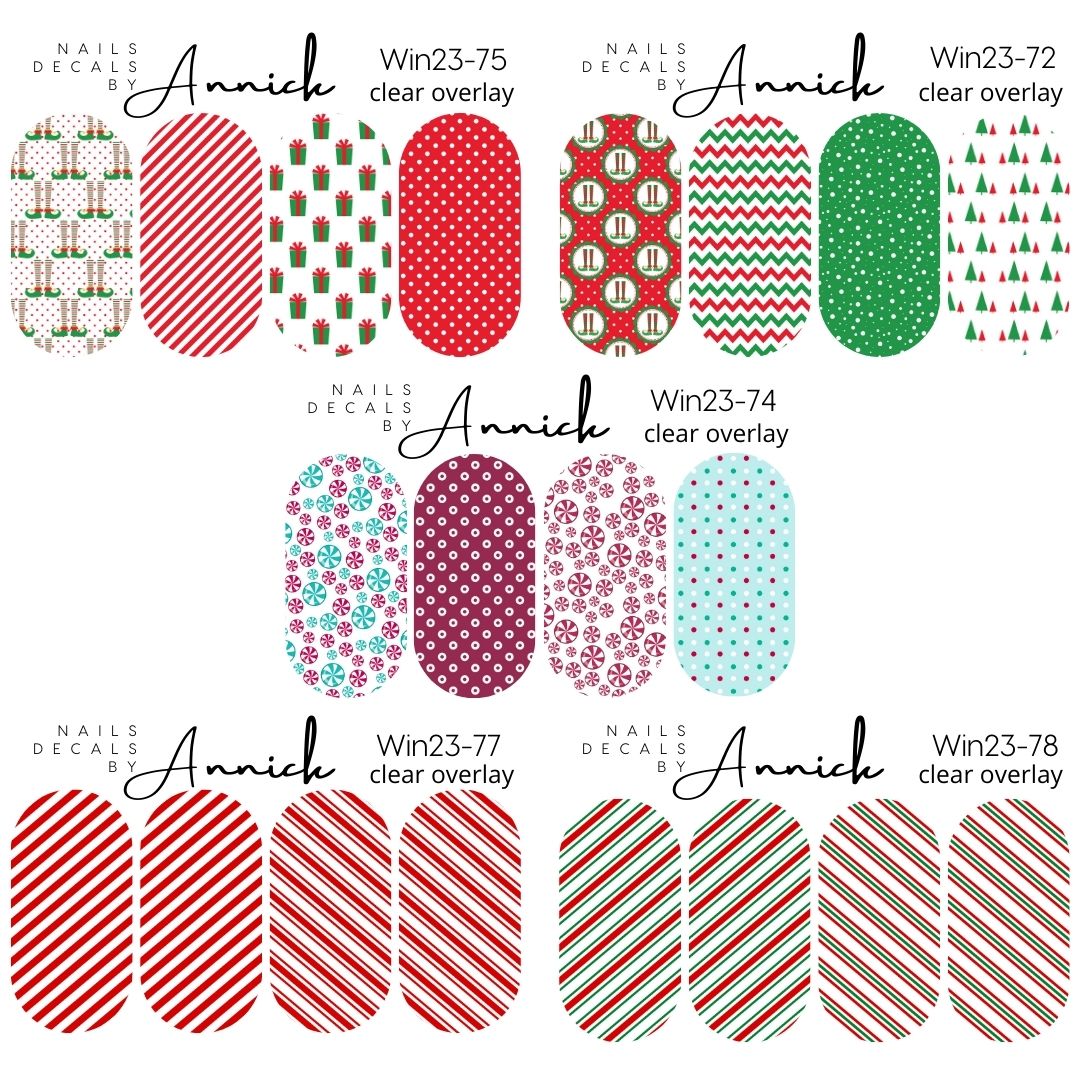 Christmas waterdecal for nails www.j4funboutique.com