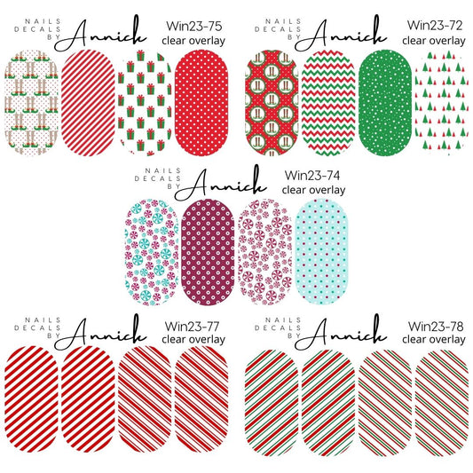 Christmas waterdecal for nails www.j4funboutique.com