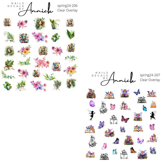 Spring waterdecals for nails  www.j4funboutique.com