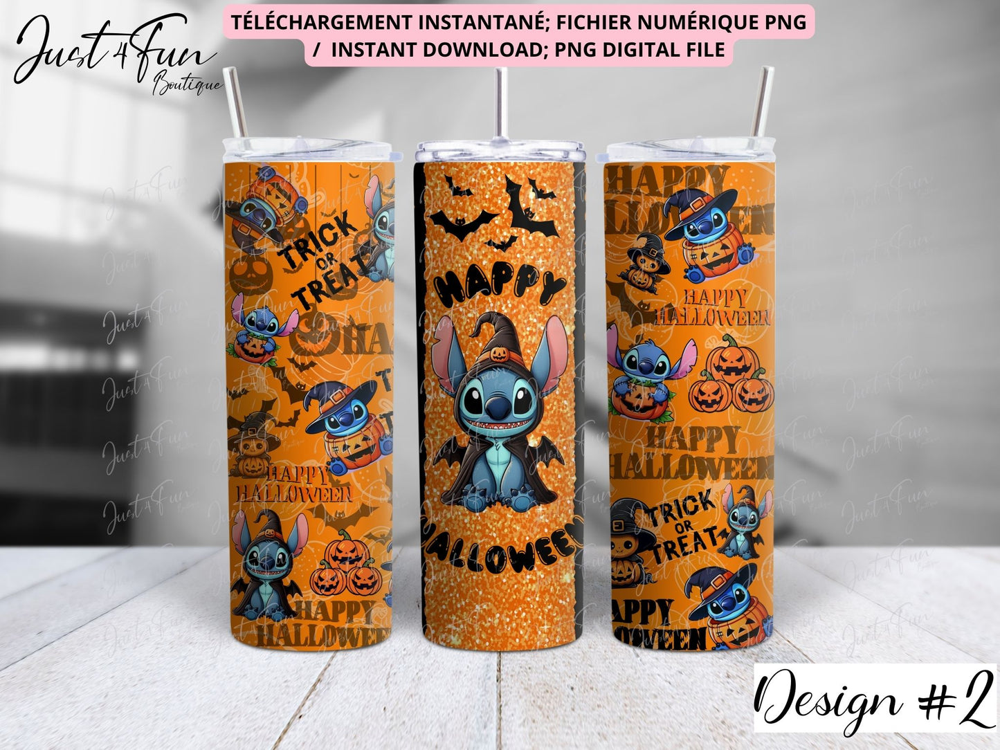 STITCH  Halloween 20oz tumbler PNG files www.j4funboutique.com