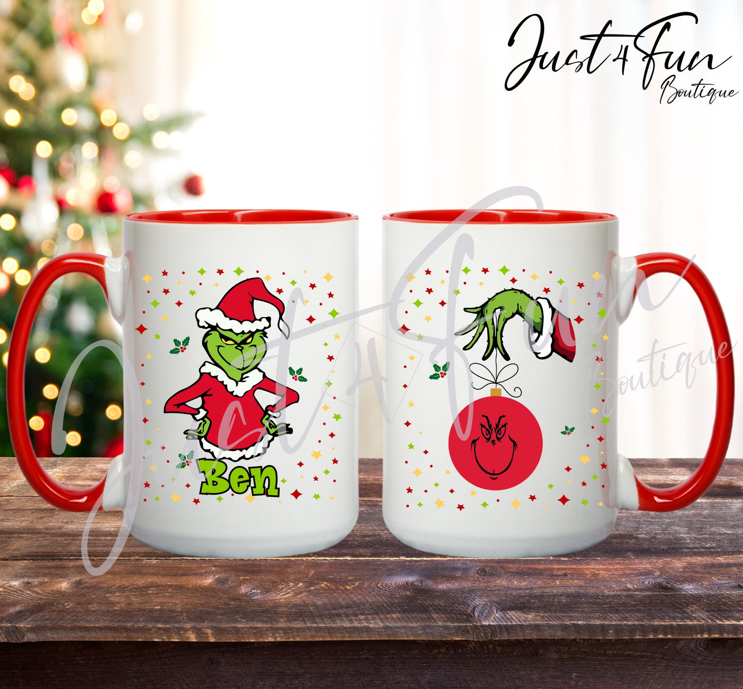 Custom Grinch 15oz Mug