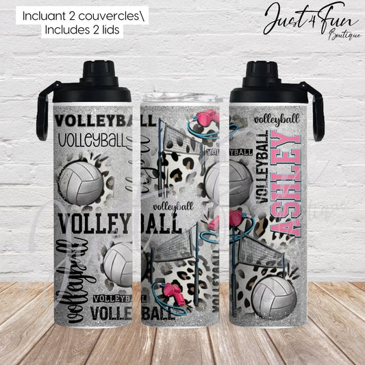 Volleyball 2in1 tumbler www.j4funboutique.com