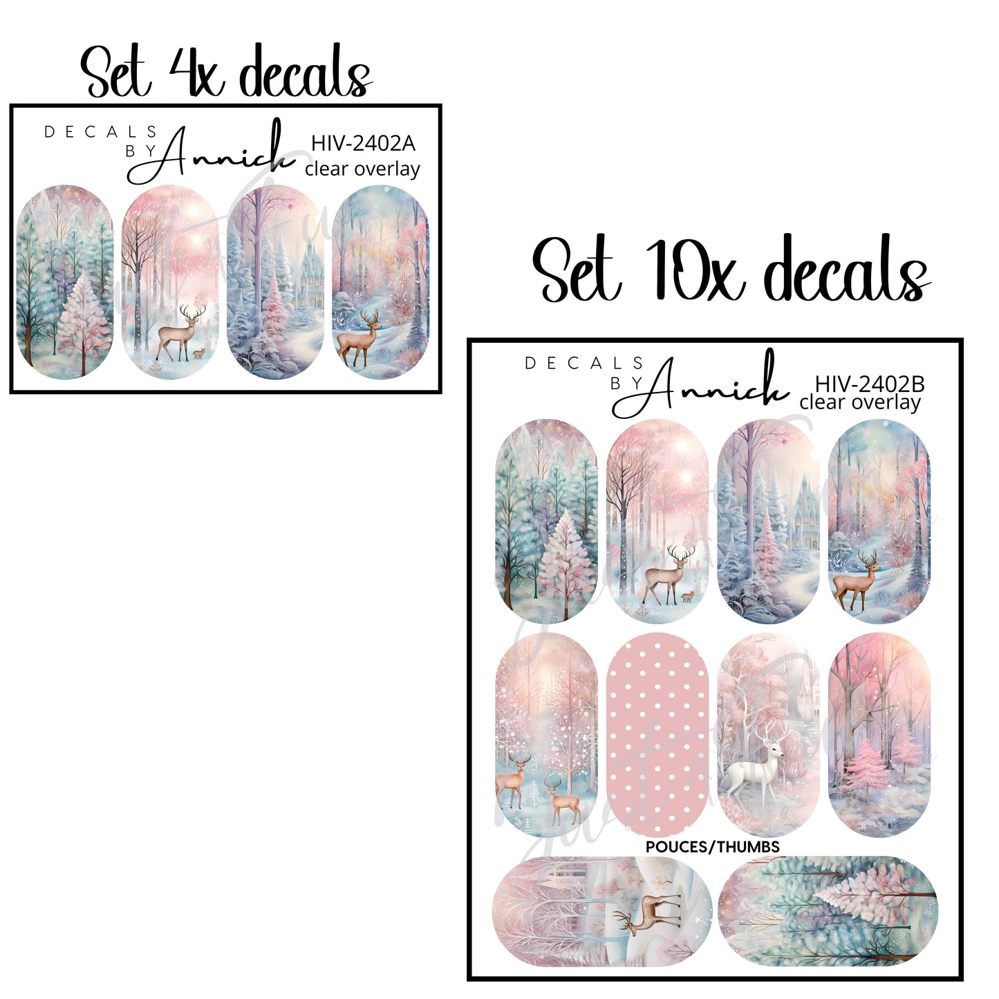 Winter nail decals www.j4funboutique.com