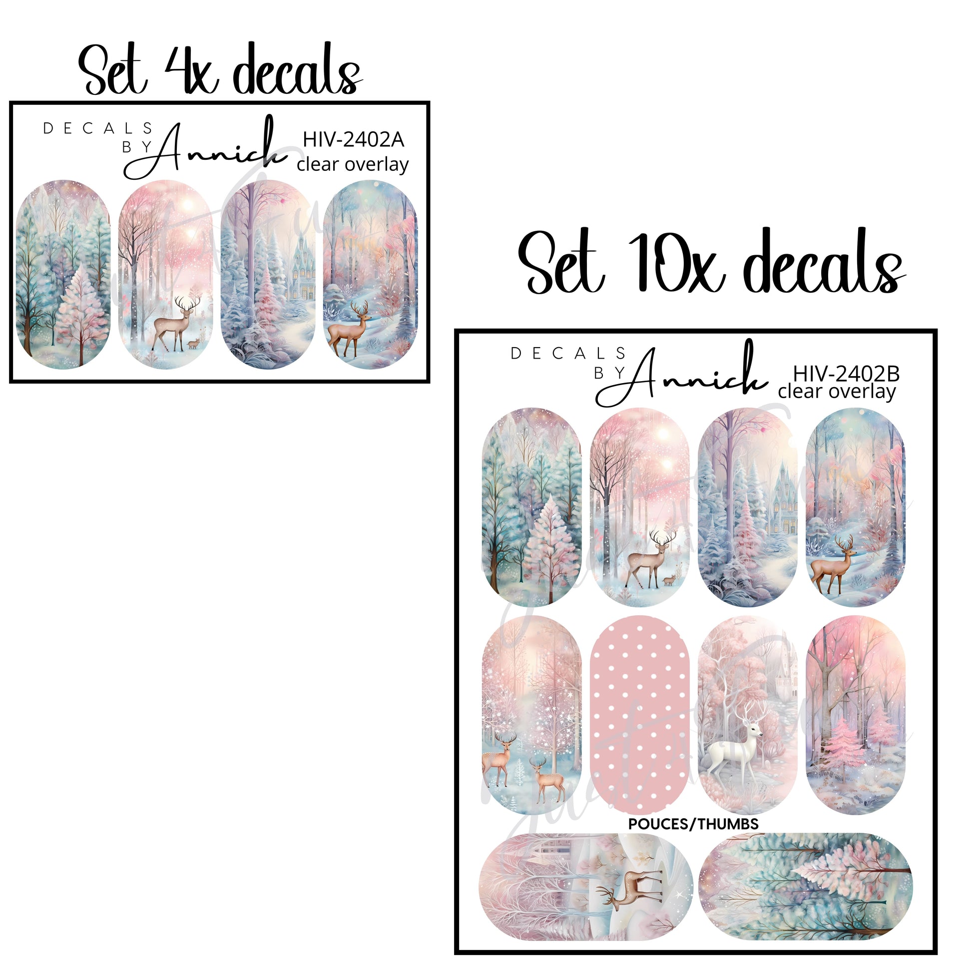 Winter nail decals www.j4funboutique.com