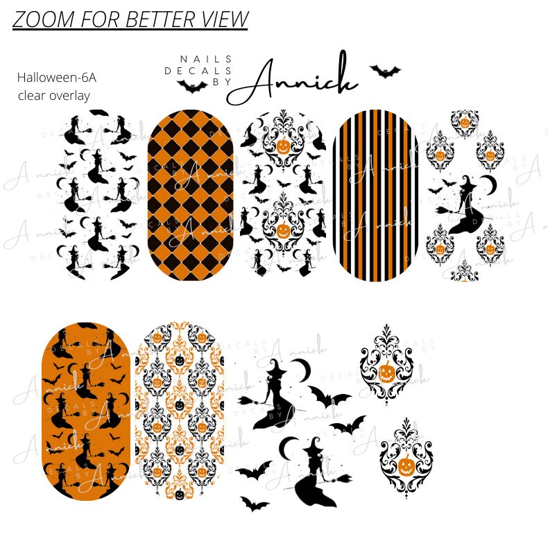 HALLOWEEN NAILS DECALS www.j4funboutique.com