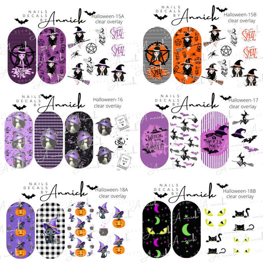 HALLOWEEN NAILS DECALS www.j4funboutique.com