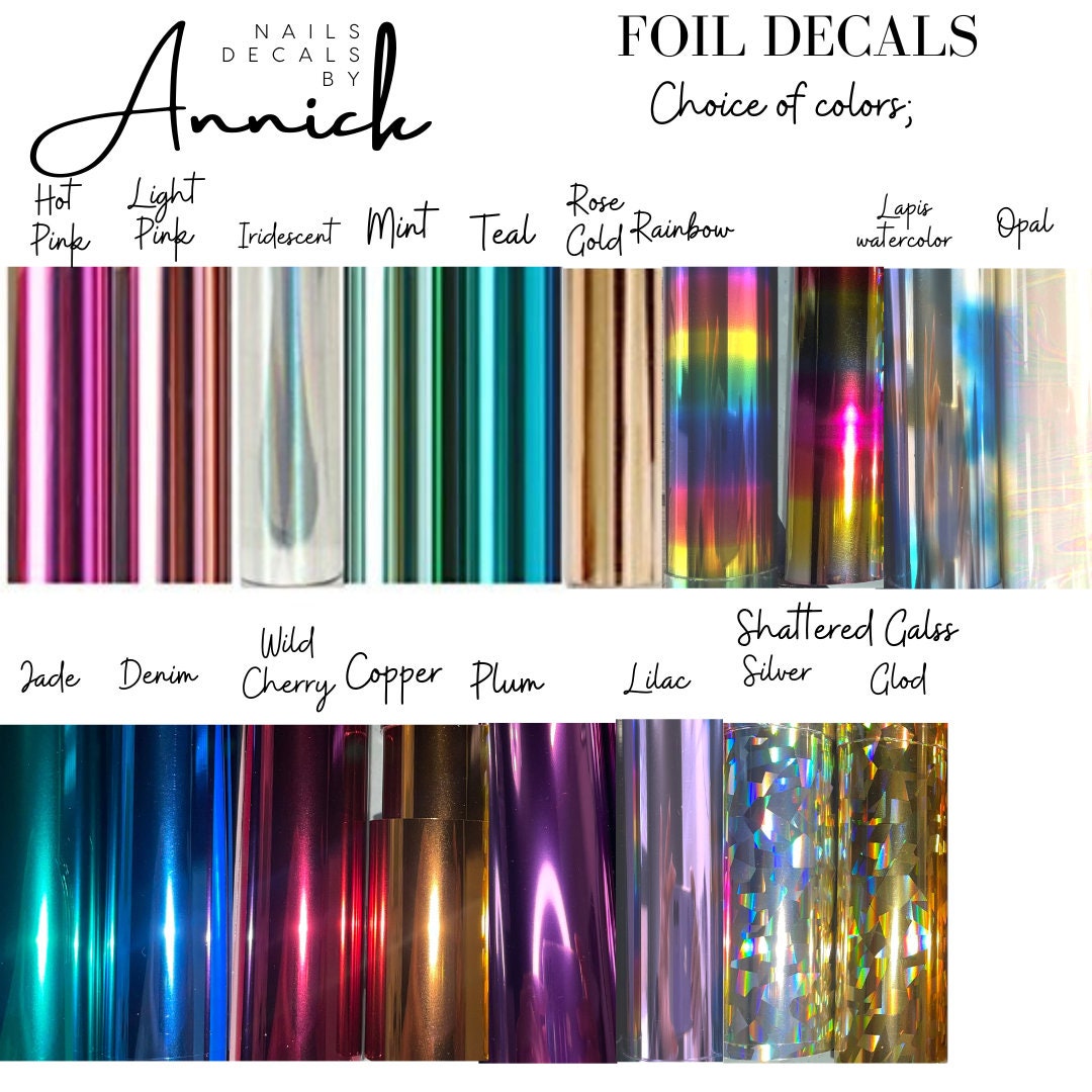 Magical Fairies Metallic Nail Water Transfer Decals