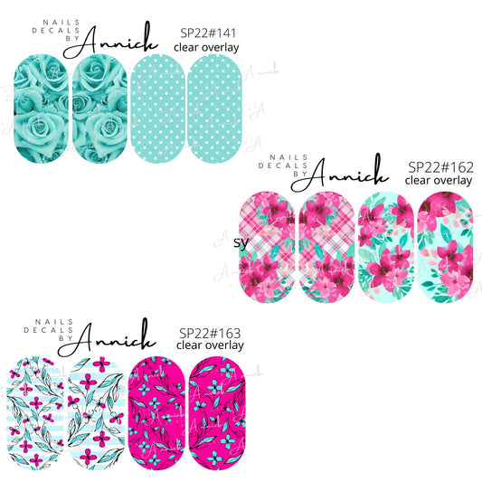 Water Transfer Nail Decals Spring Flowers