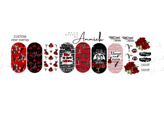 www.j4funboutique.com the VAMPIRE DIARIES waterdercals for nails